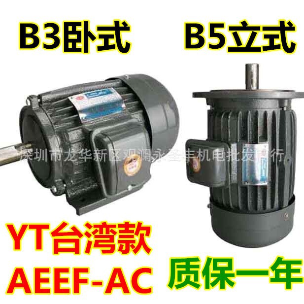 YT AEEF-AC 6极 三相异步电动机 卧式马达立式电机 铜芯台湾电机
