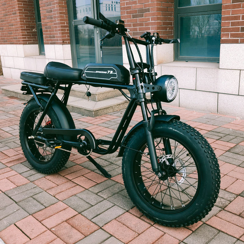 super73同款复古电动自行车哈雷摩托锂电宽轮雪地胎山地公路越野
