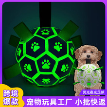 亚马逊爆款新品一代宠物夜光球足球狗玩具球狗狗户外互动宠物用品