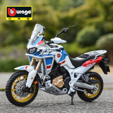 比美高1:18本田Africa Twin 非双 拉力赛仿真合金摩托车模型成品