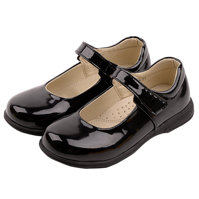 女童黑色皮鞋女孩中小学生礼服鞋儿童舞台表演出鞋公主鞋校鞋