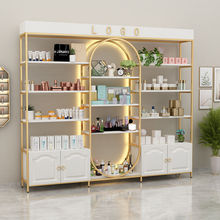 化妆品展柜美容店产品展示柜美甲展示架产品柜子理发店美发彩妆柜