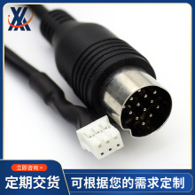供应大13P DIN信号线 S端子线 按摩椅医疗器械信号控制线
