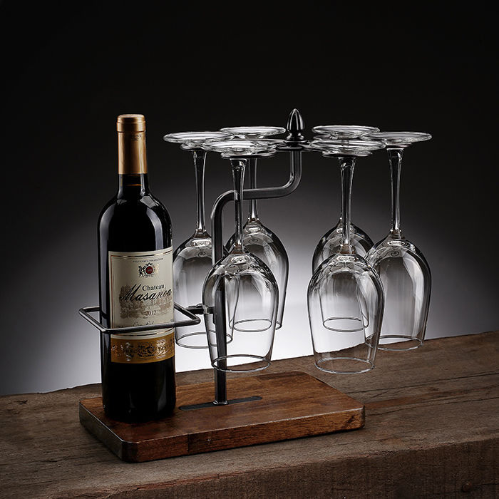 创意红酒杯架倒挂家用摆件高脚杯悬挂架家居轻奢红酒架吊杯架