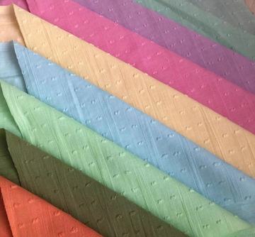 厂家批发 现货全棉剪花 洗水布 女装童装套衫吊带衫连衣裙衬衫布