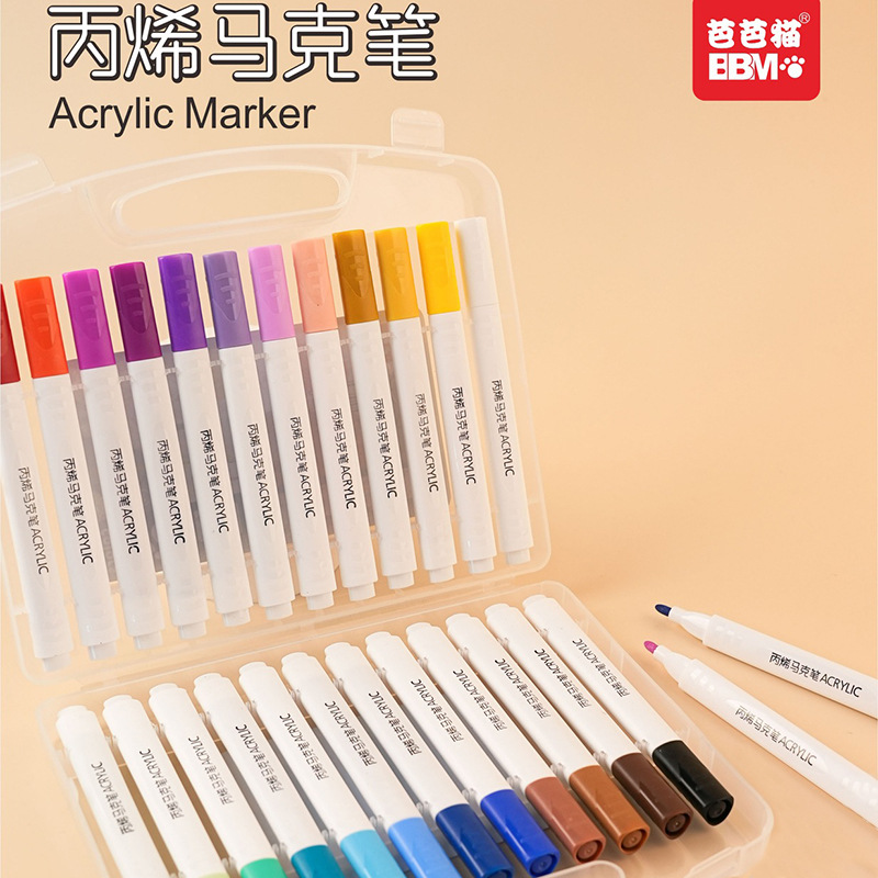 Acrylic Marker Pen Pencil Set Art Color Pencil Acrylic Paint Graffiti Drawing Pen Children Watercolor Acrylic Brush