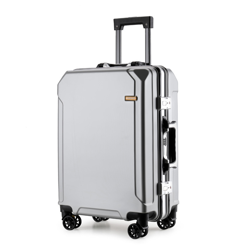 Internet Celebrity Suitcase Luggage Aluminium Frame Luggage Universal Wheel 20 Unisex Student 24 Password Leather Suitcase 26-Inch