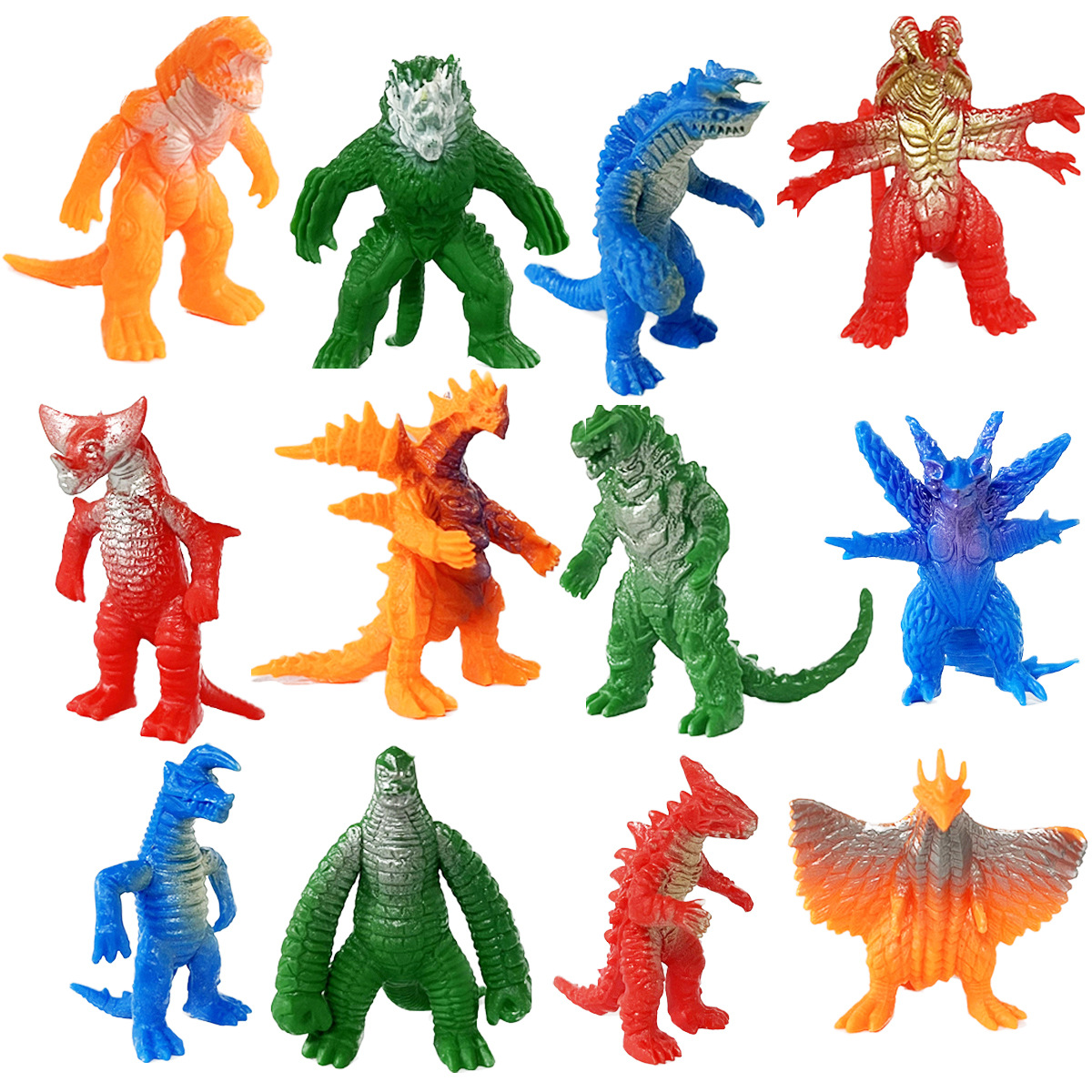 Soft Plastic Monster-Shaped Godzilla Toy Suit Model Plastic Snake Monster Doll Bulk Decoration Boy Toy