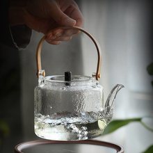 1FSP批发加厚玻璃煮水壶冲茶茶炉泡茶电陶炉提梁茶叶蒸茶壶单