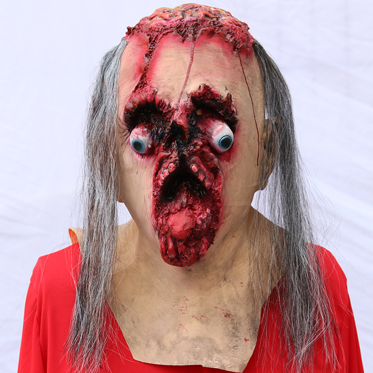 密室逃脱恐怖主题装饰装扮恐怖吓人整蛊头套万圣节鬼屋搞怪头套