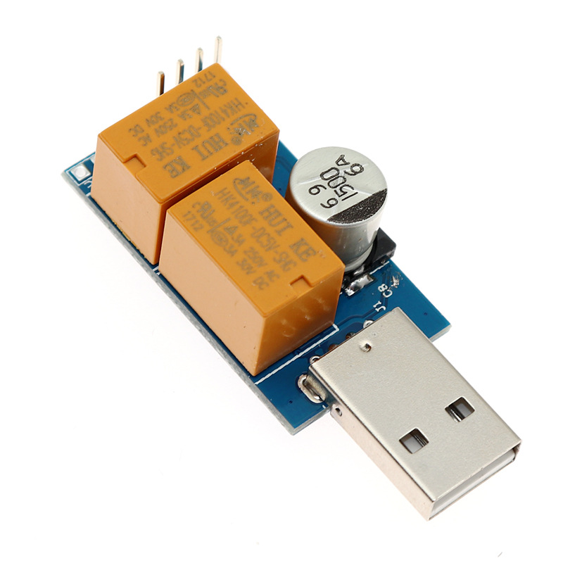 usb看门狗电脑死机蓝屏掉卡自动重启/游戏监控服务器双继电器