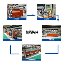 厂家定制55单螺杆挤出机 PP螺旋胶管保护套缠绕管生产线