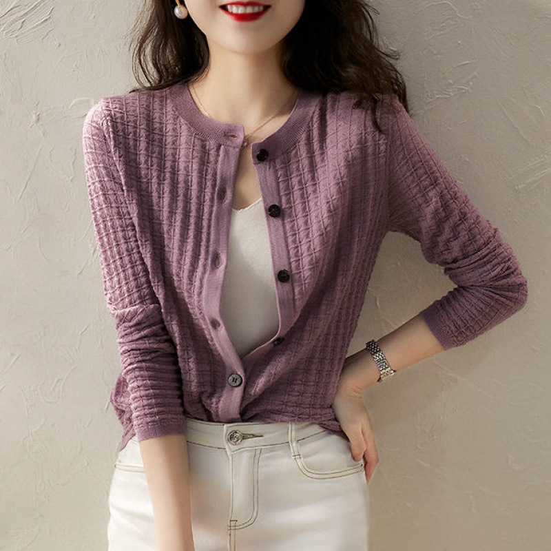 针织衫开衫外套女潮ins秋季韩版宽松学生ins名媛秋款女装新款上衣