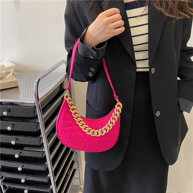 Summer Portable and Fashion Dumpling Bag 2022 New Fashion Chain Simple Crossbody Shoulder Underarm Handbag