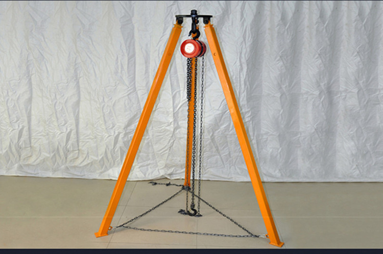 消防救援三脚架sjy-10铝合金深井三角架救伸缩支架起重三脚架跨境