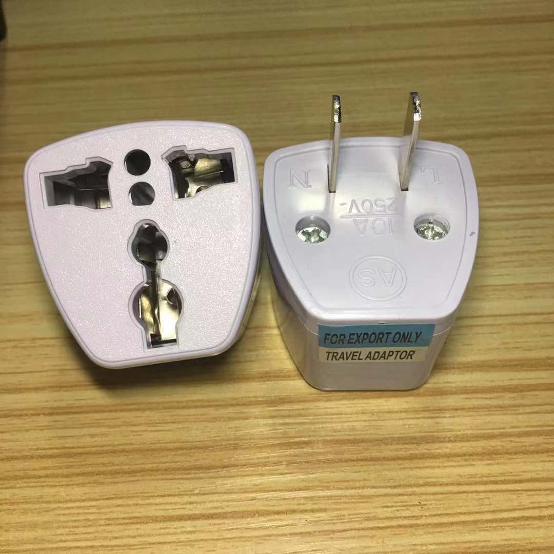 国外使用10a美标美规转接头 美标电源转换插头 两扁脚美式插座