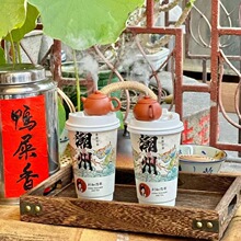 奶茶杯装饰壶把把壶可泡茶指尖壶迷你紫砂小茶壶茶宠配件紫沙老式