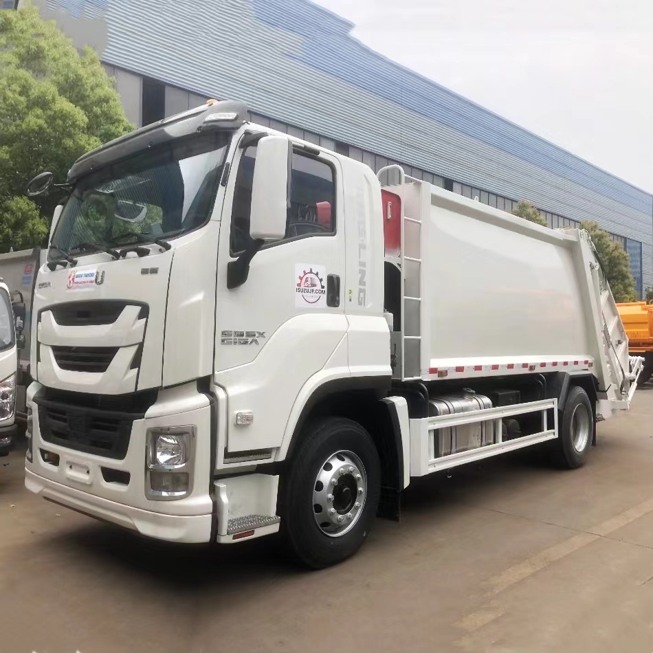 出口五十铃压缩垃圾车 庆铃五十铃12方16方垃圾清运车-阿里巴巴