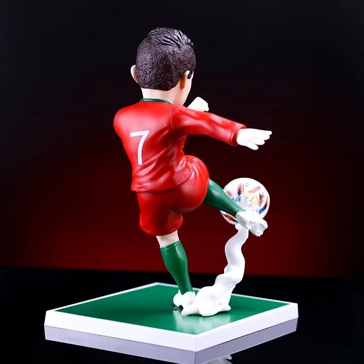 Football Star C Luo Massey the Legendary Siblings Ding Li Resonance World Cup Doll Ornaments Boxed Hand Office