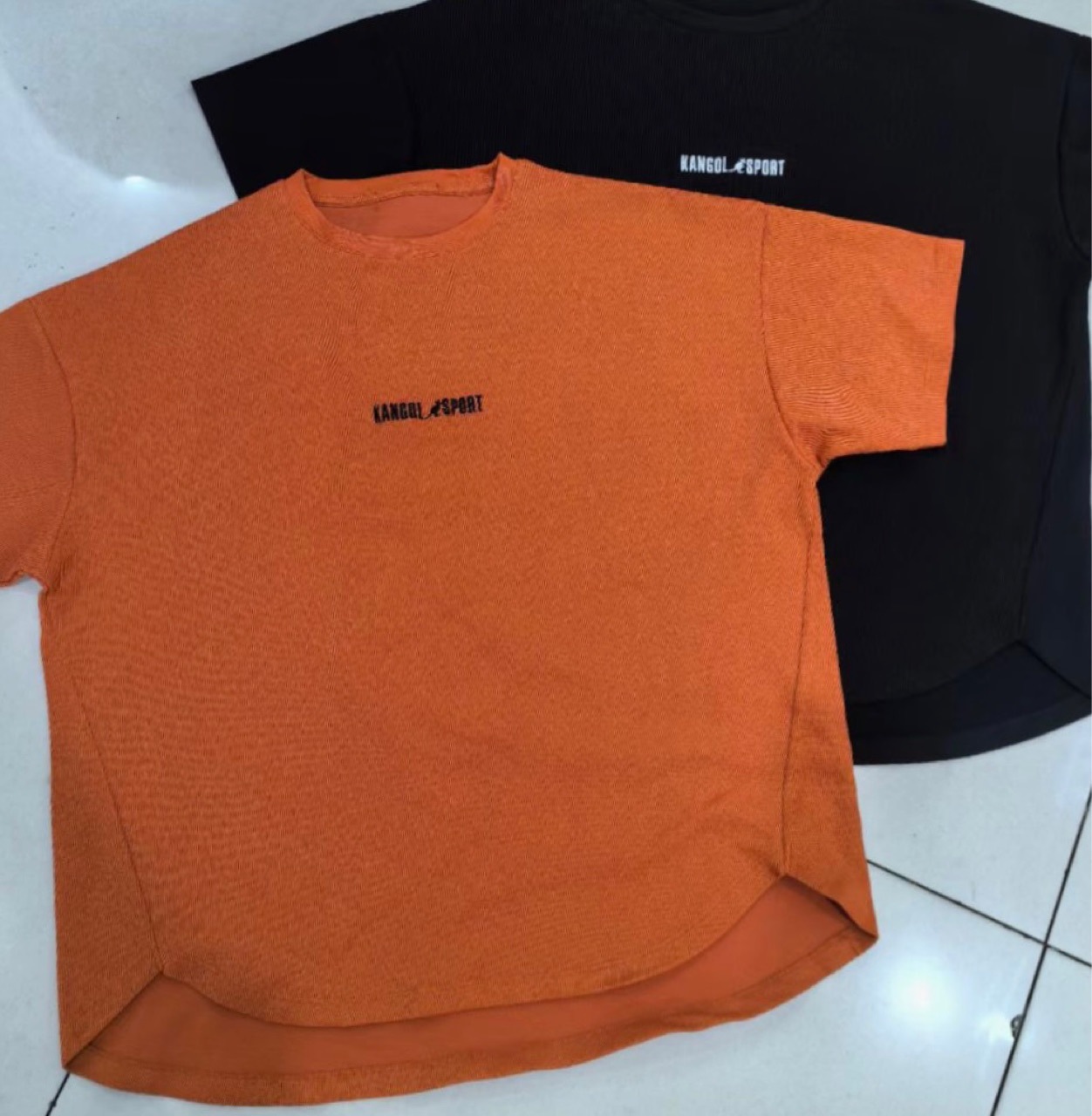 出口日本外贸男装批发日单kangol sport外贸日系成人速干短袖t恤