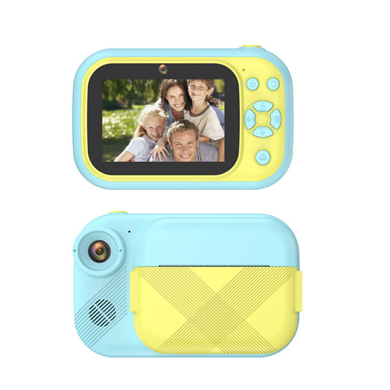 New Children's Camera HD 4000W Front and Rear Dual Camera Cartoon Printable Camera Fun Polaroid Spot