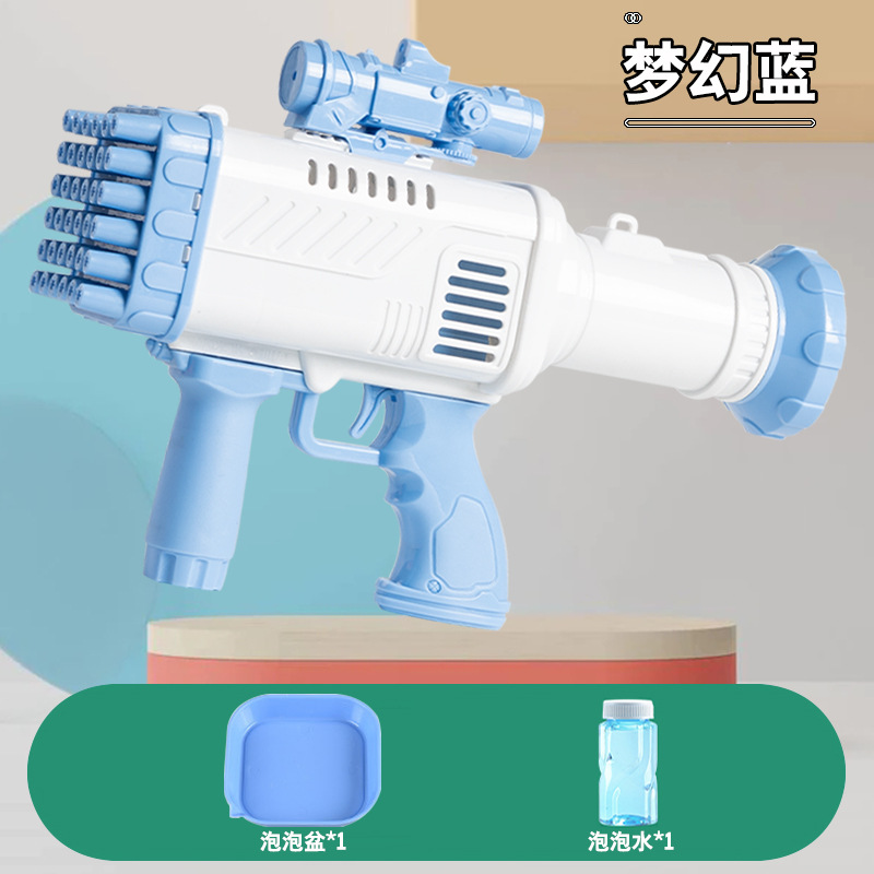 Tiktok 36-Hole Bubble Machine Bazooka Gatling Bubble Gun Automatic Bubble Stick Outdoor Stall Play