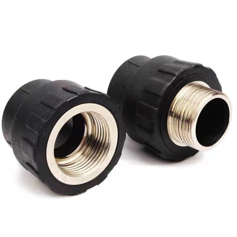 pe热熔水管配件内丝外丝直接弯头三通管件4分 6分 20 25 32