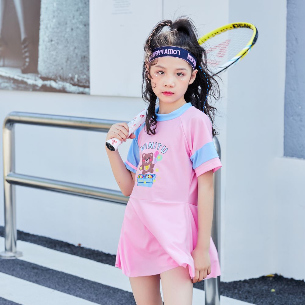 2023新款儿童泳衣女中小童女孩分体宝宝游泳衣温泉游泳馆泳装批发