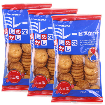 日本野村煎豆饼干115g一箱12包 进口休闲食品膨化食品 零食饼干批