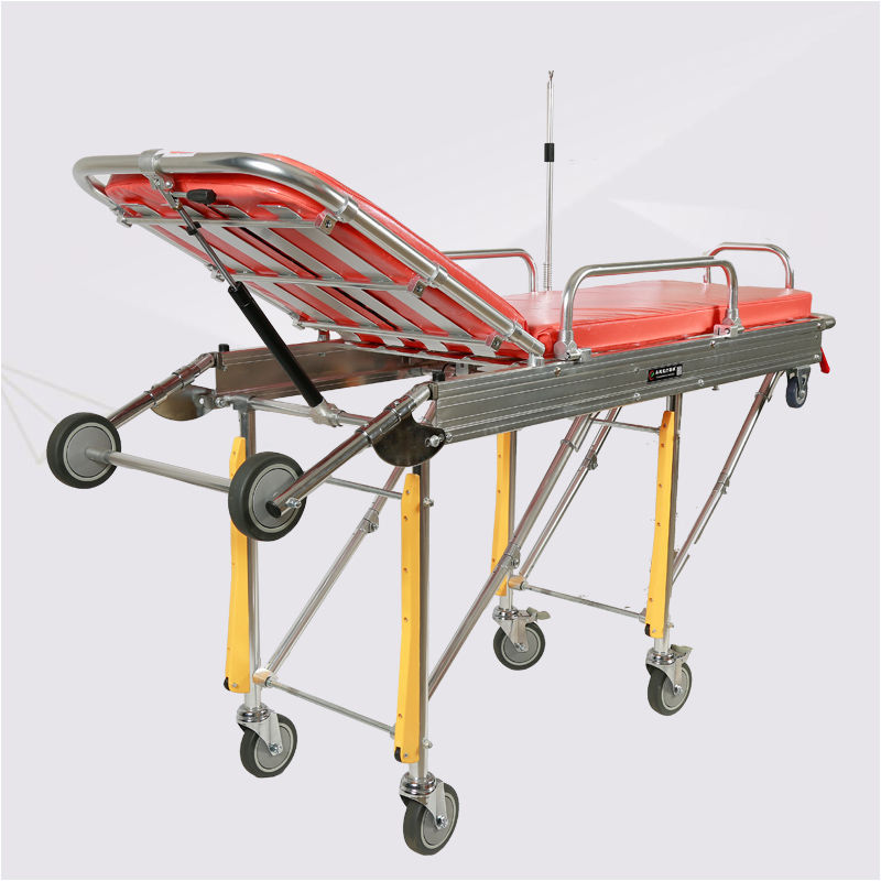 自动上车担架 救护车担架 铝合金担架床 120担架推车医院用担架车