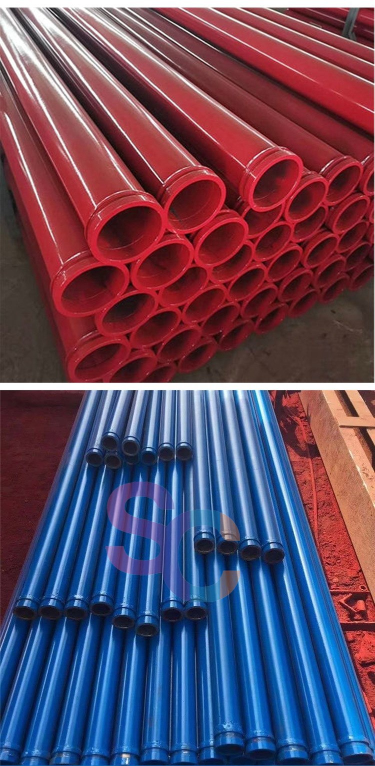 厂家供应 双层泵车泵管 质保8万方 砼泵淬火耐磨管 臂架砼泵管道