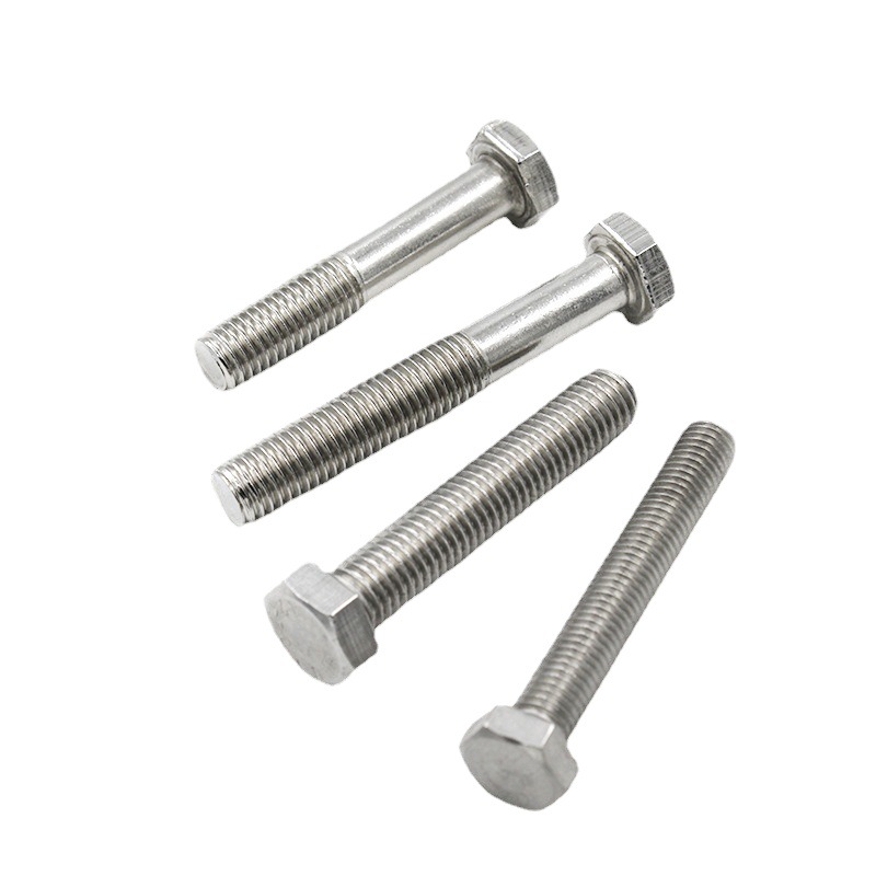 201 Stainless Steel Hex Screw Lengthened Hexagon Bolt Full Teeth Half Teeth Screw Screw