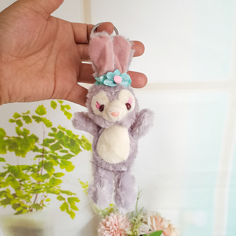 Stellalou Plush Doll Pendant Cute Cartoon Bunny Keychain Bag Car Pendant Bouquet Small Gift