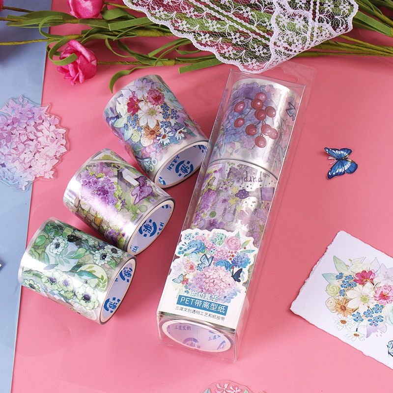 手帐胶带超透pet套装三渡文创现代梦幻手账素材和纸胶带-阿里巴巴