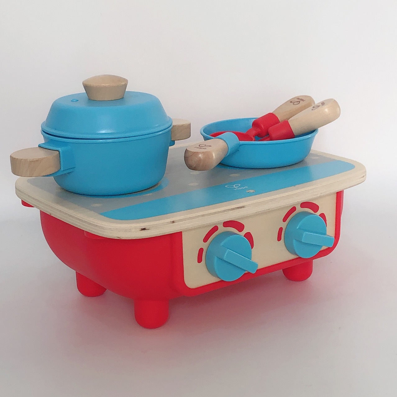 hape萌宝厨房玩具套装仿真锅铲电磁炉男女孩儿童过家家益智玩具