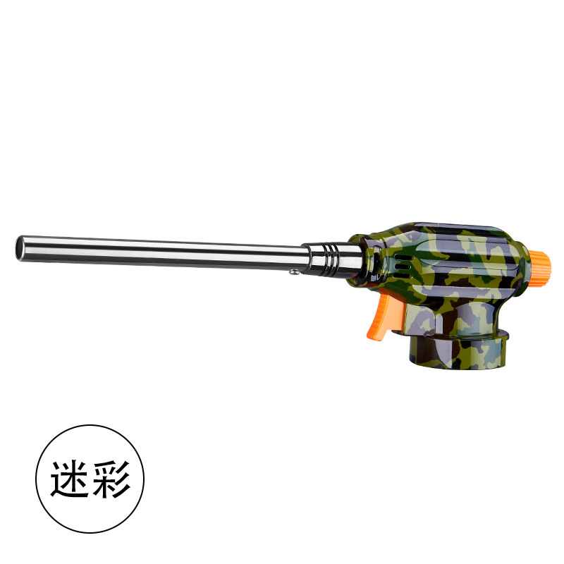 Card-Type High Temperature Adjustable Flame Gun Outdoor Portable Barbecue Baking Windproof Lighter Pig Hair Burning Artifact Spray Gun