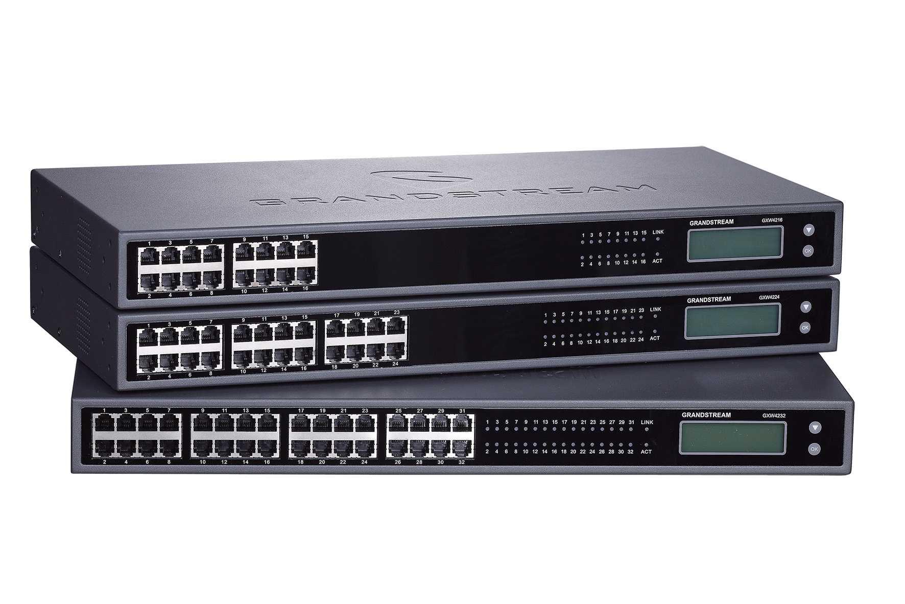 【原装正品】grandstream潮流ip 24口语音网关 gateways gxw4224