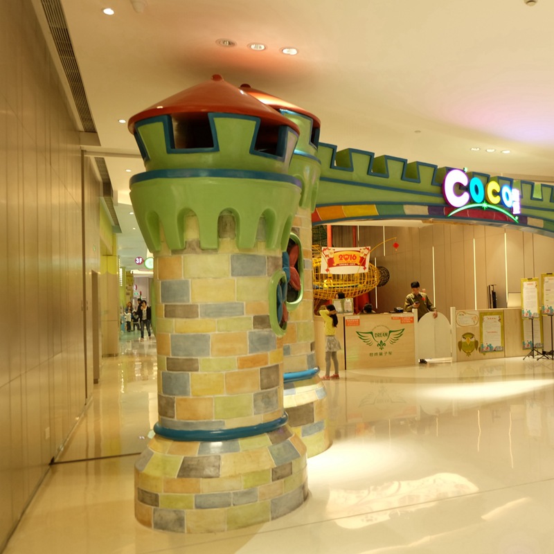 玻璃钢造型包柱立柱装饰门头商场美陈主题游乐园文旅景观装饰