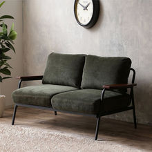 日式复古loft工业风铁艺双人沙发小户型美式网红咖啡厅沙发椅子