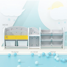 宝宝家用书架整理柜子大容量幼儿园多层储物置物架儿童玩具收纳架