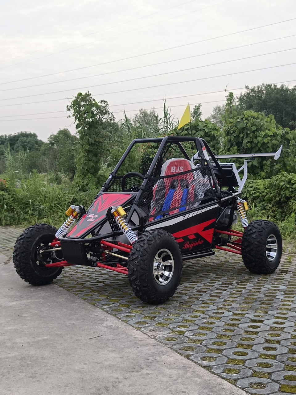 北极天350cc bjs 四轮胎越野卡丁车 go kart巴吉赛车方向盘沙滩车