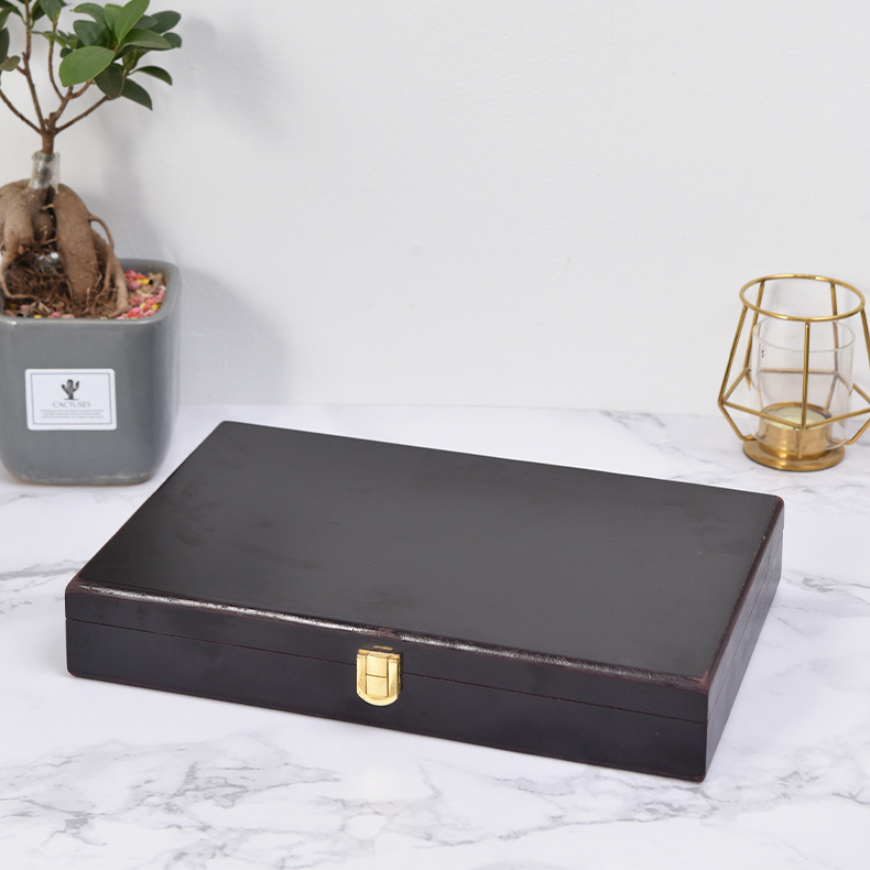 木质密度板喷漆木盒批量精美工艺品礼品收纳包装盒logo-阿里巴巴