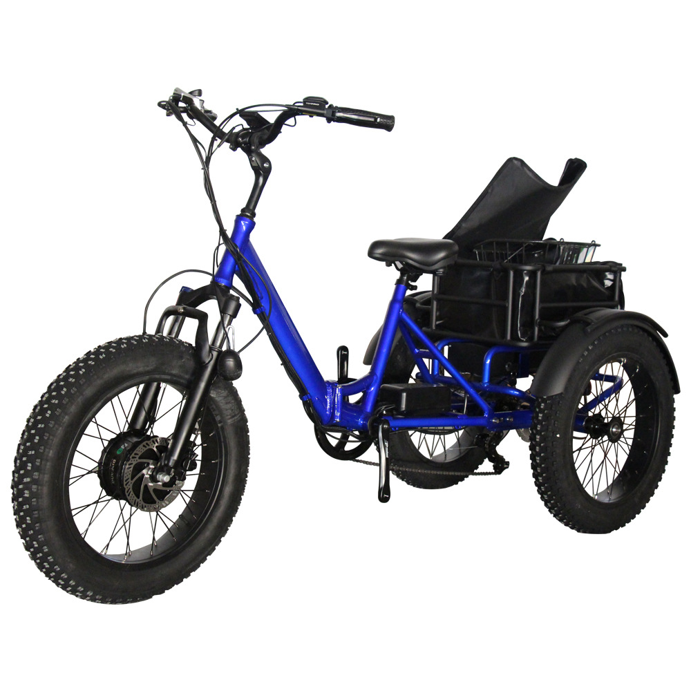 助力三轮车客货两用简易款电动三轮车人力三轮车助力电动车健身车