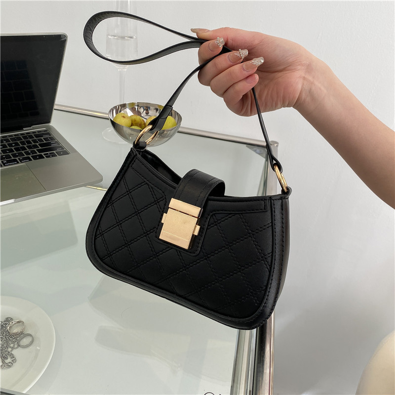 Retro Textured Underarm Bag Women's Bag 2022 New Fashion All-Matching Ins Messenger Bag French Niche Handbag