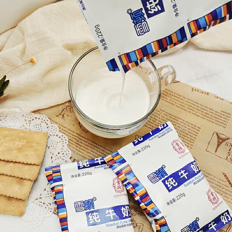 雪顿纯牛奶 整箱早餐奶促销西北高原奶兰州无菌枕220g*16袋装包邮