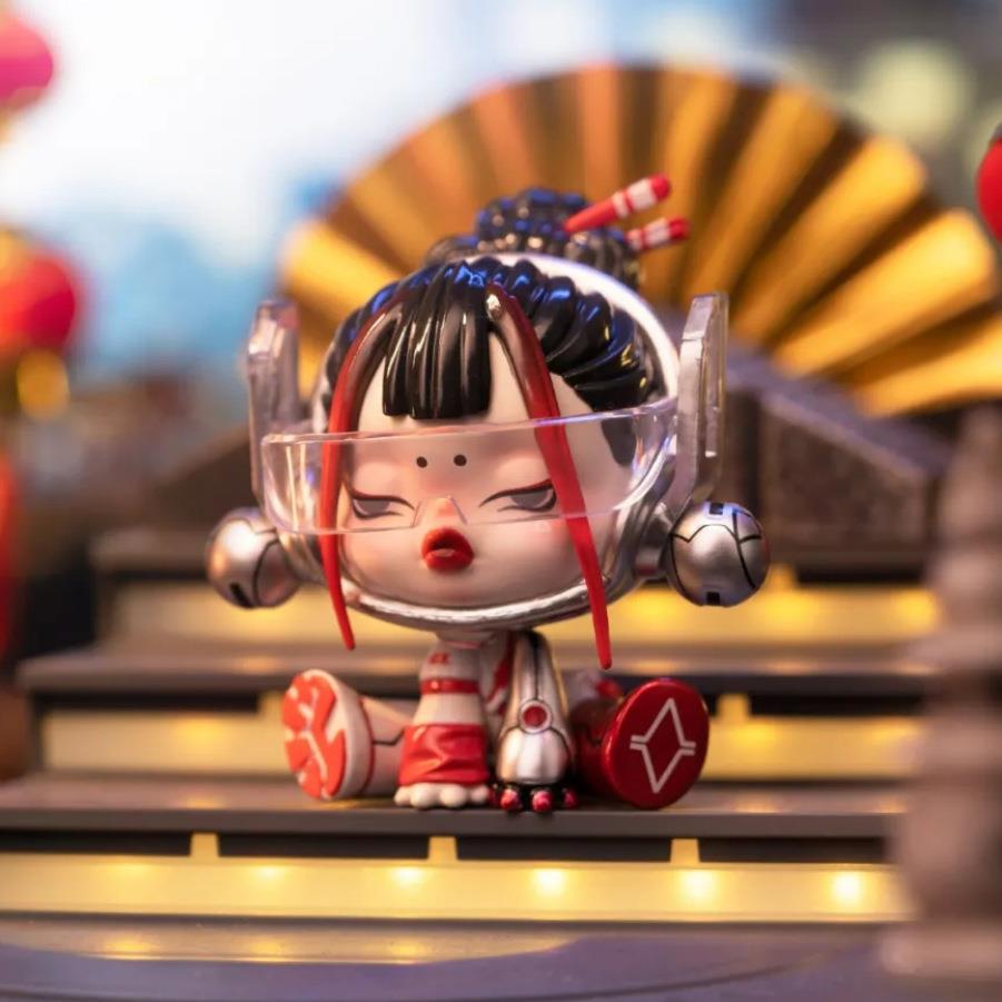 国版skullpanda夜之城系列网红娃娃公仔潮玩具手办盲盒批发-阿里巴巴