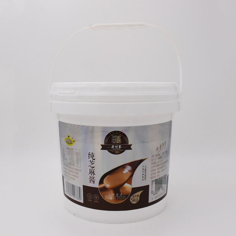 老时家5kg纯芝麻酱小磨制作工厂直销