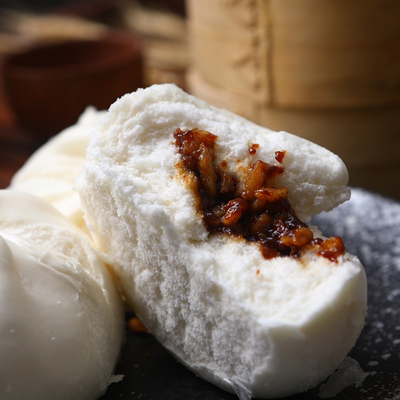 速冻茶楼早餐开口叉烧包