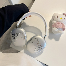 电镀卡通KT猫适用苹果airpods max保护套头戴式耳机保护壳airpods