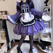 万圣节cos表演服演出服誓约女仆Lolita洋装可爱短袖op花苞连衣裙